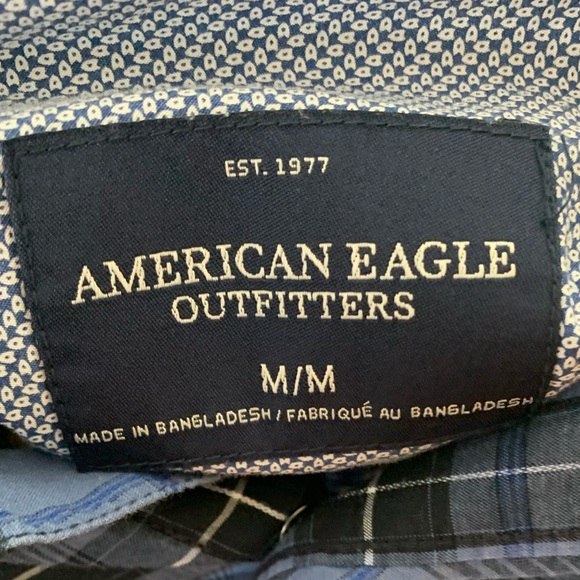 Blue Checkered Button Down - Picture 3 of 3